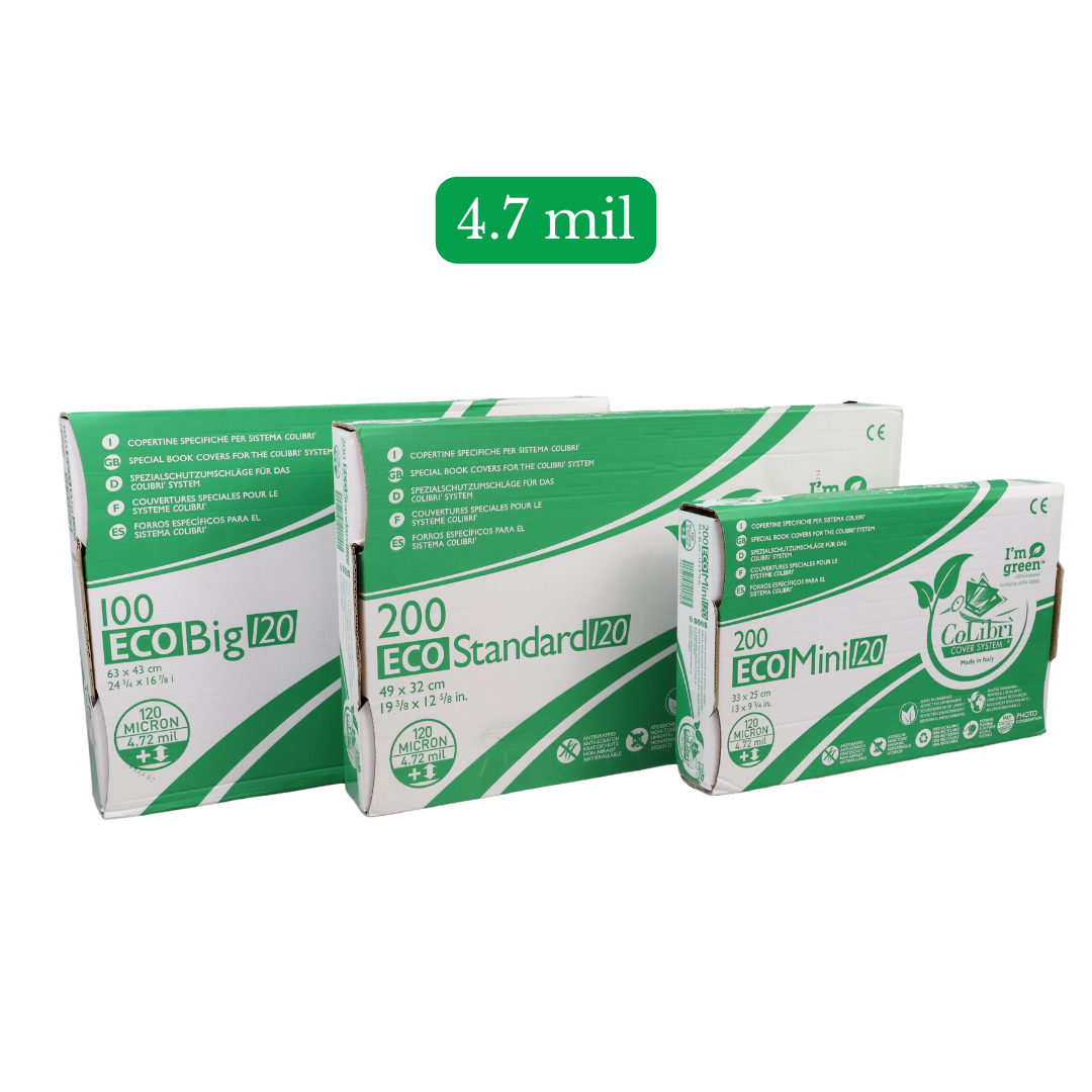 CoLibri ECO Book Covers - 4.7 mil Thick Transparent Book Covers
