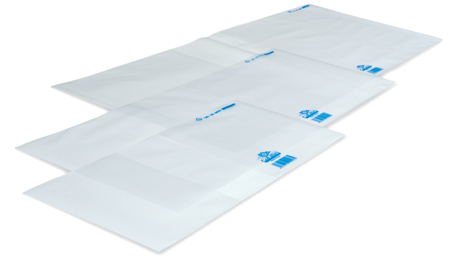 Clear pouches for protecting and archiving documents, photos, and other small objects