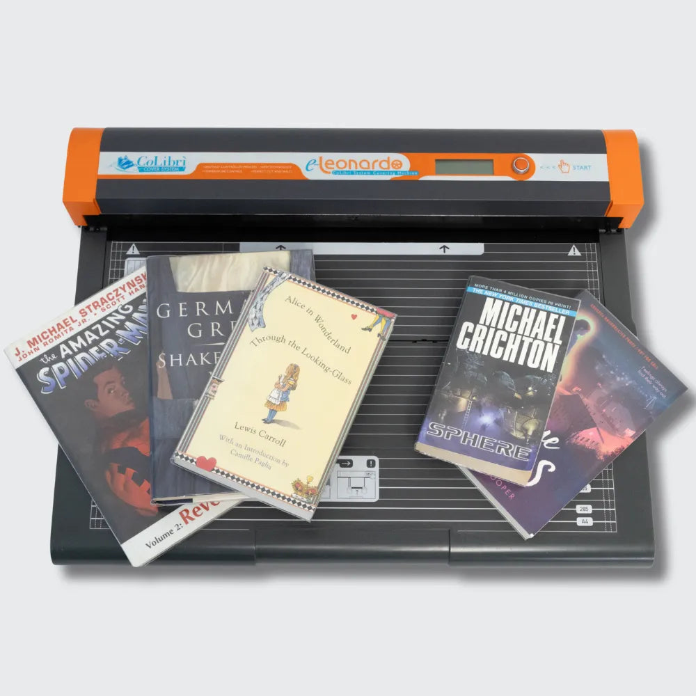 Couver Book Machine e-Leonardo Book Covering Machine - Automatically Cover & Protect Books ...