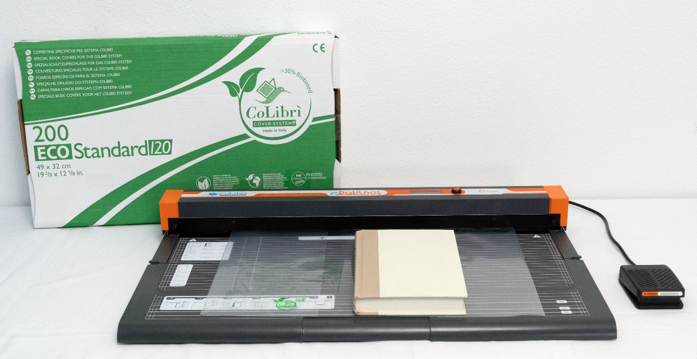 eDaVinci Book Covering Machine Automatically Cover & Protect Books of All Sizes CoLibri